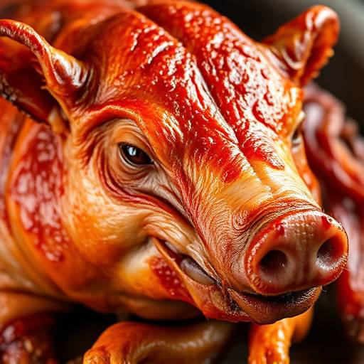 Cochinillo asado crujiente